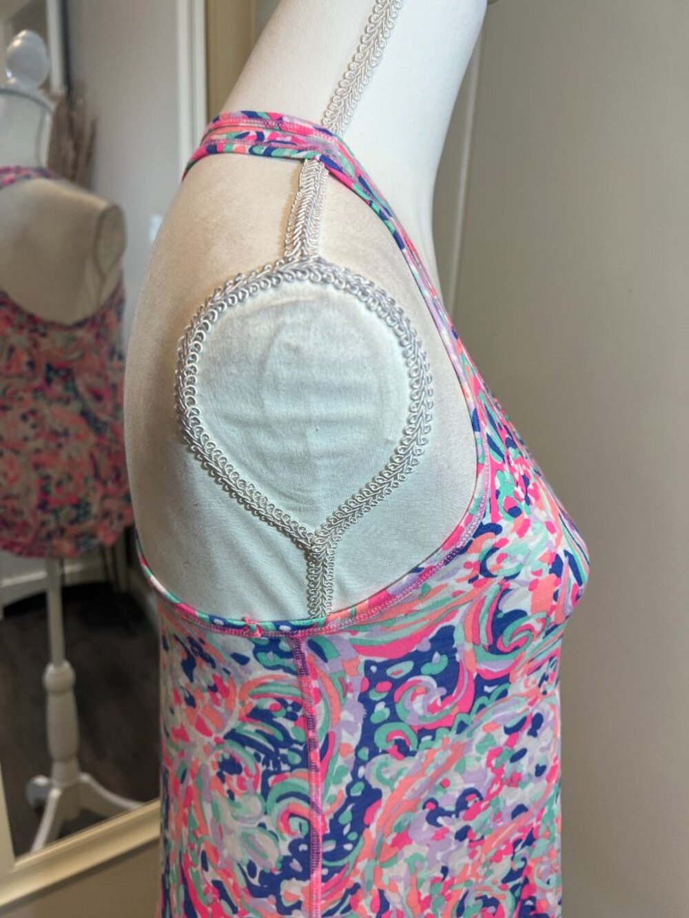 Lilly Pulitzer Multicolored Luxletic Racerback Tank Top, Size XS - Picture 6 of 12
